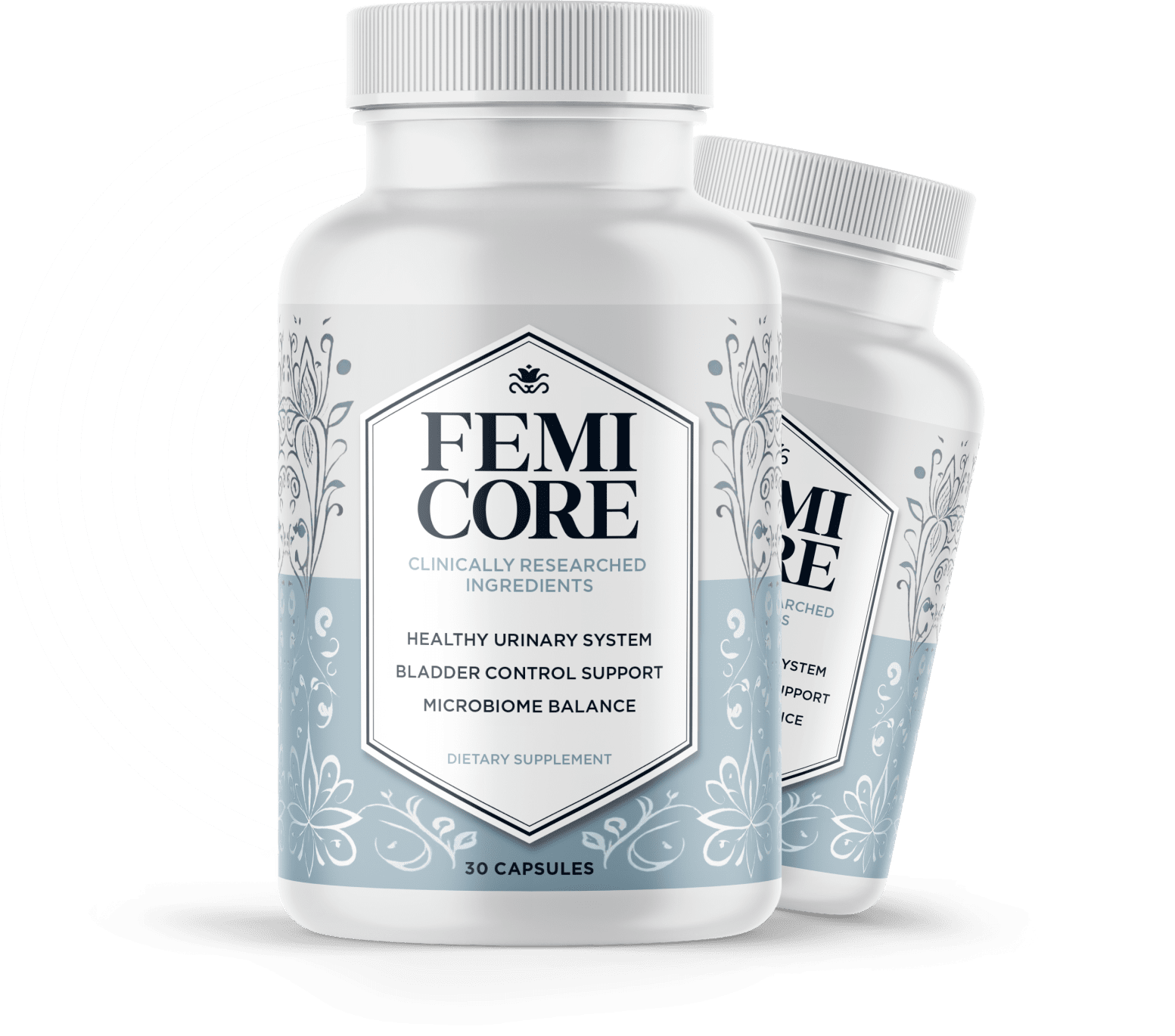 FemiCore supplement bottles